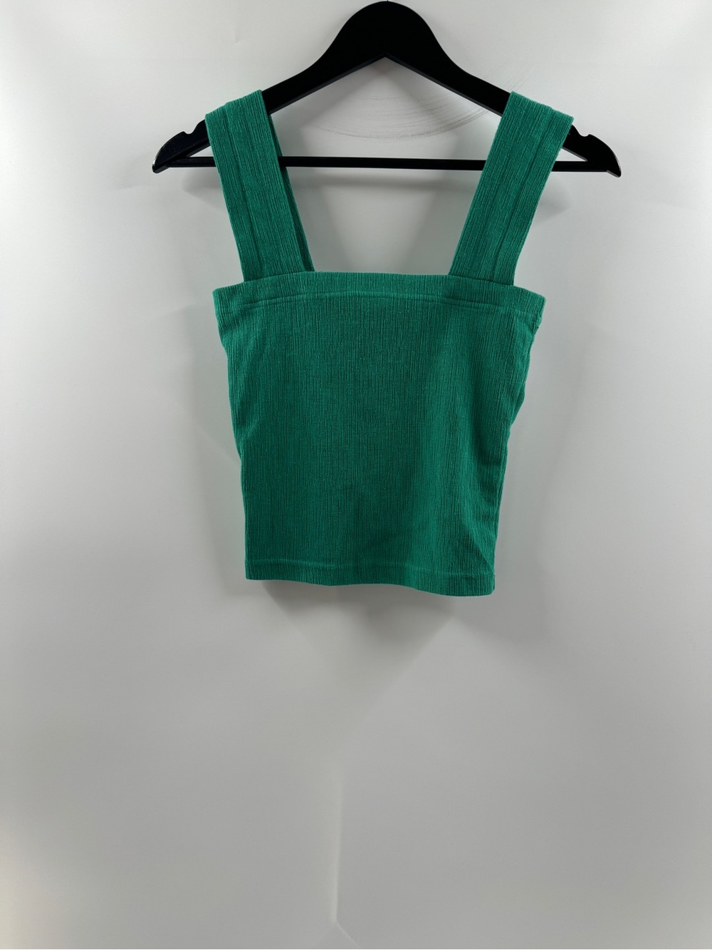 Gigio Green Ribbed Crop Tank Top – Women's Small